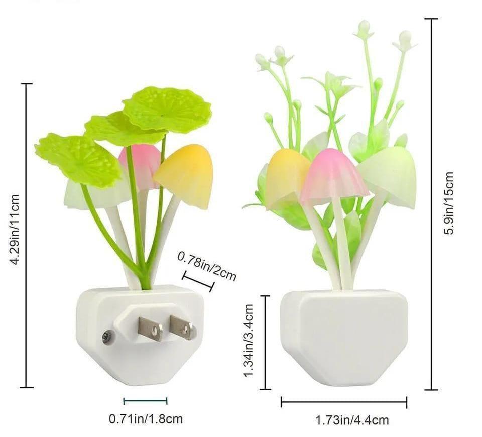 Multicolor Mushroom 3D Lamps